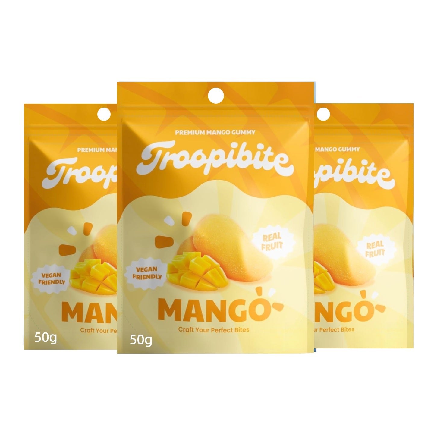 Troopibite Premium Mango Gummy 芒果軟糖 50g