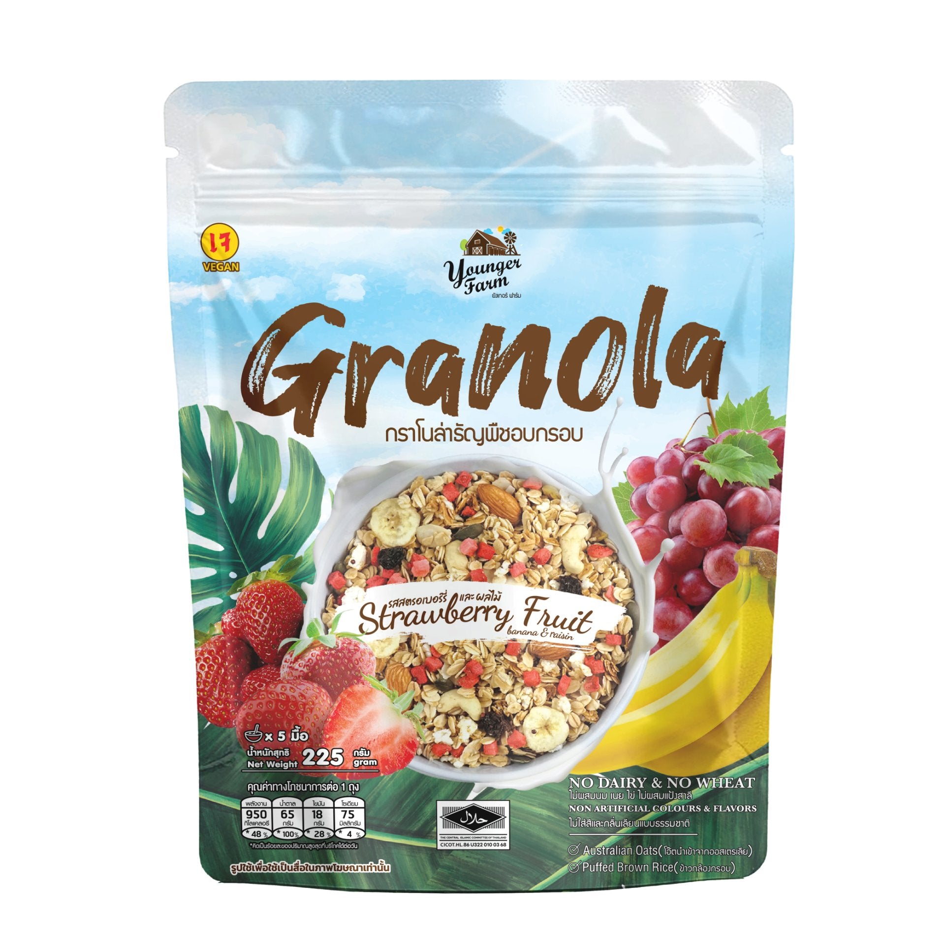Younger Farm Granola Strawberry Fruits Flavor 草莓水果格蘭諾拉
