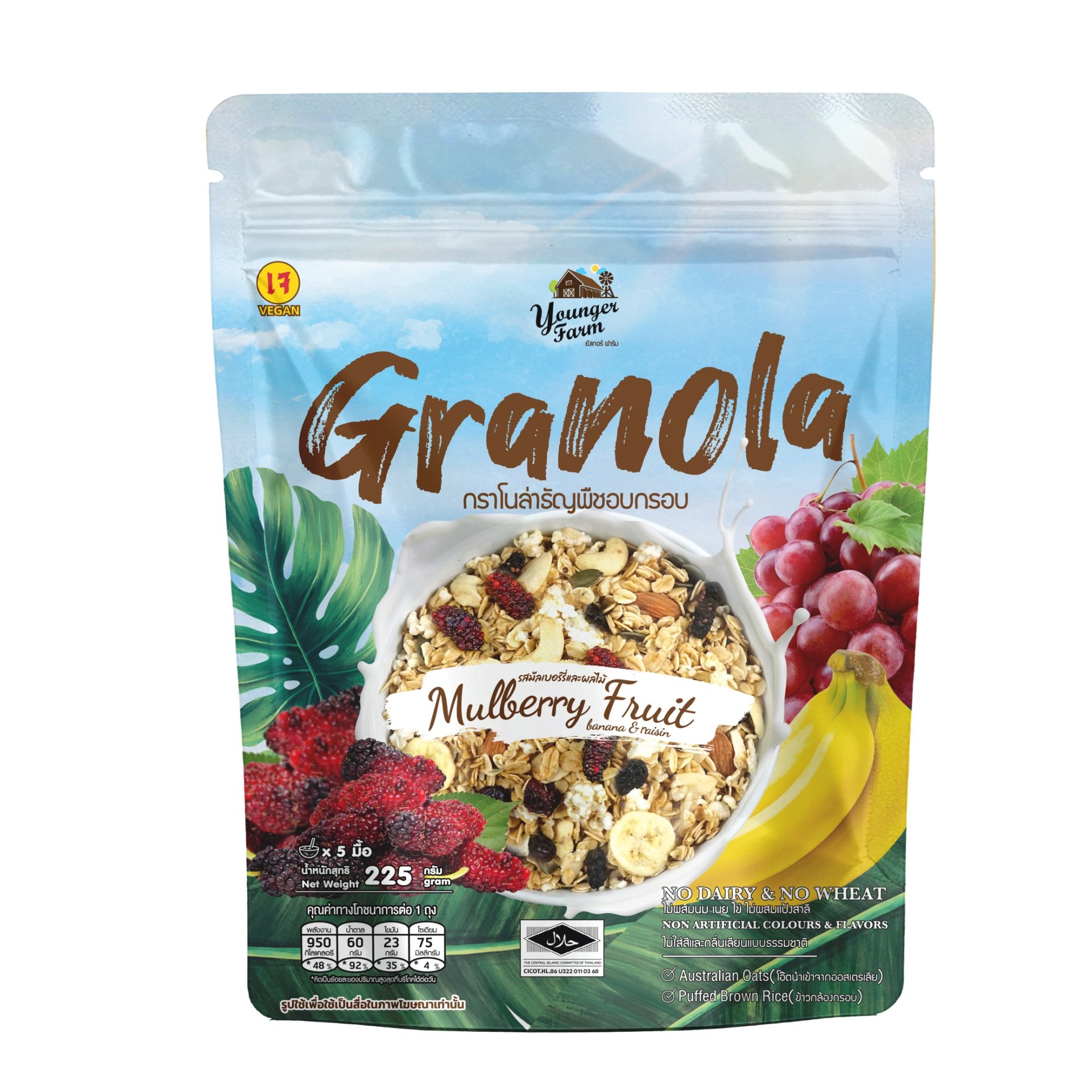Younger Farm Granola Mulberry Fruit Flavor 桑椰水果格蘭諾拉