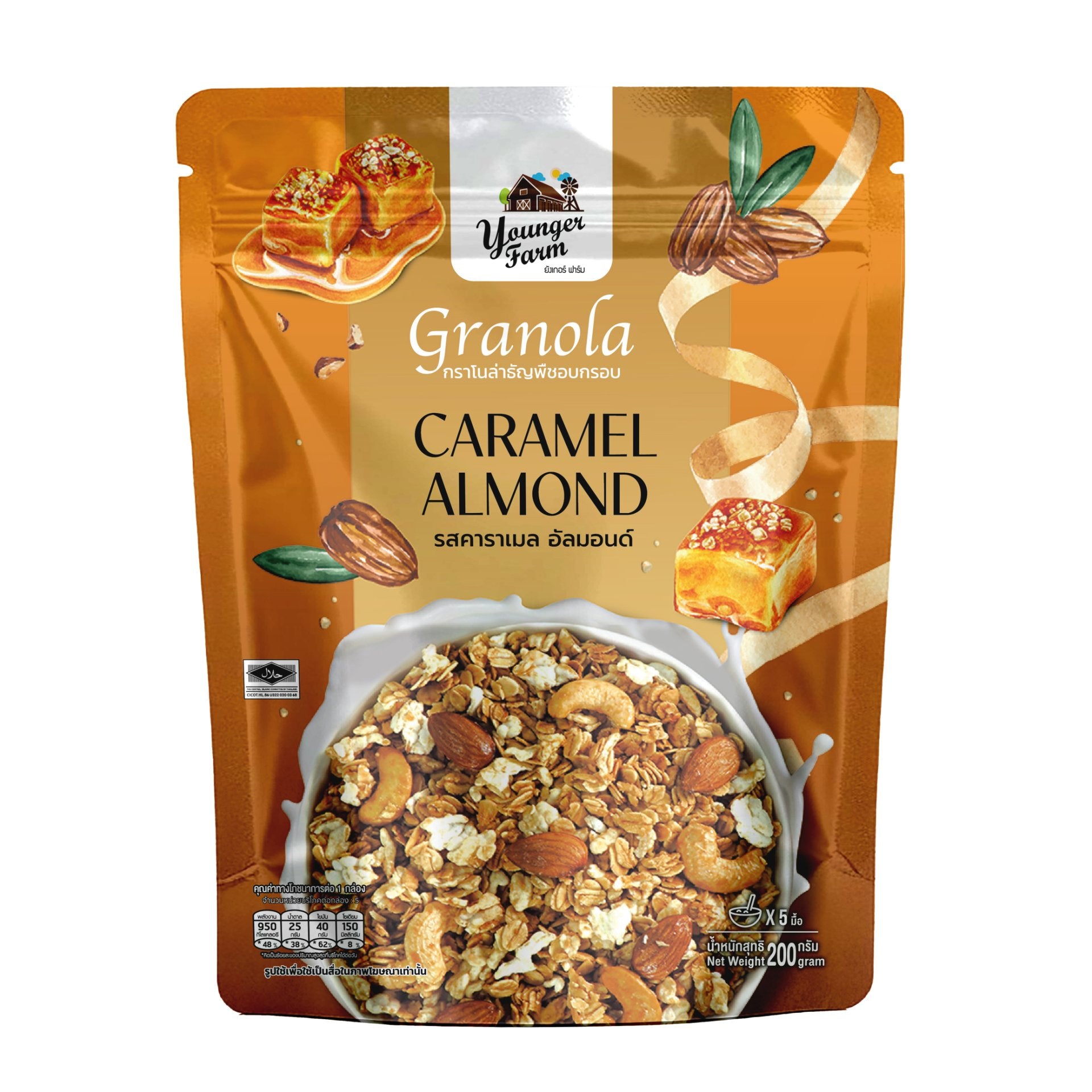 Younger Farm Granola Caramel Almond Flavor 焦糖杏仁格蘭諾拉